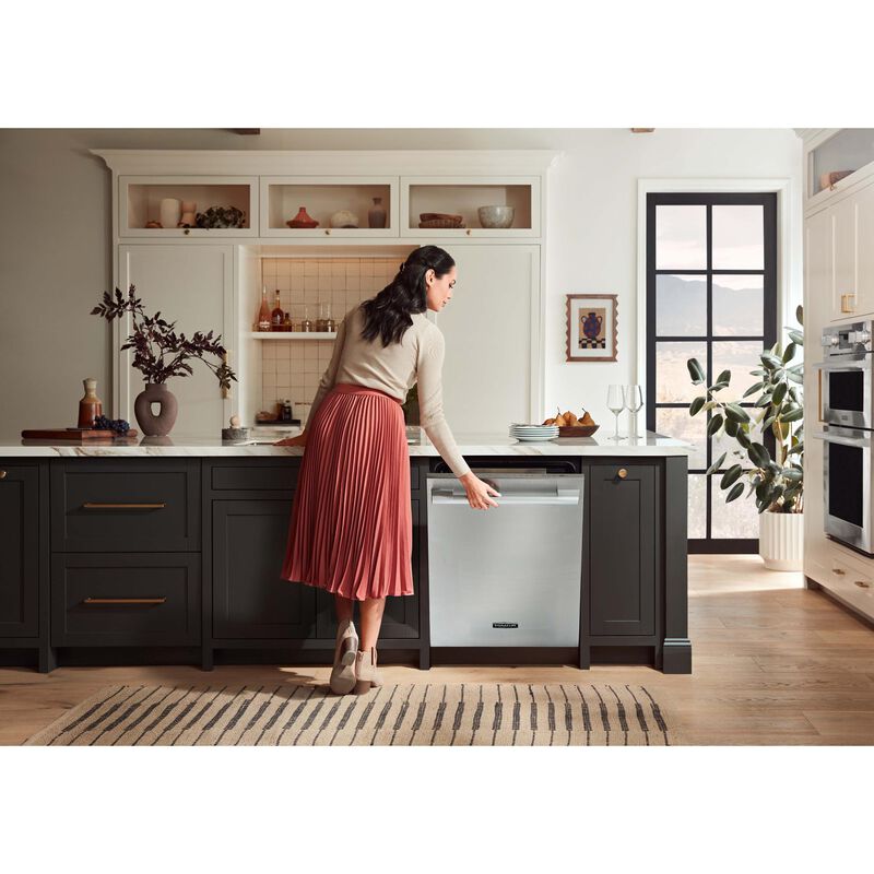 SKS 24 in. Top Control Smart Dishwasher with 40 dBa Sound Level, 3rd-Rack & Dynamic Heat Dry - Stainless Steel, , hires