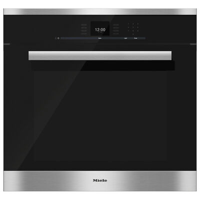 Miele PureLine 30" 4.6 Cu. Ft. Electric Wall Oven with Standard Convection & Self Clean - Stainless Steel | H6680BPSS