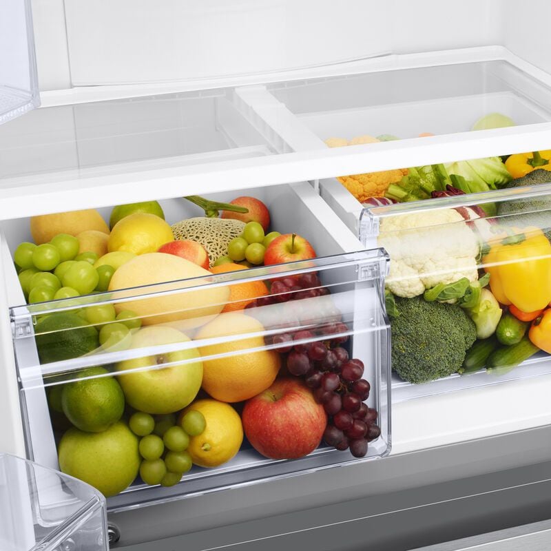 Samsung 33 in. 17.5 cu. ft. Smart Counter Depth French Door Refrigerator with Ice Maker - Fingerprint Resistant Stainless Steel, Fingerprint Resistant Stainless, hires