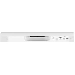 GE 24 in. Front Control Flush-Mount Dishwasher with 55 dBa Sound Level, Dry Boost & Pocket Handle - White, White, hires