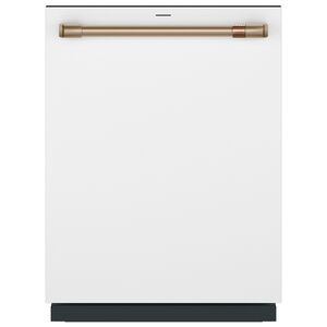Cafe 24 in. Smart Built-In Dishwasher with Top Control, 44 dBA Sound Level, 16 Place Settings, 6 Wash Cycles & Sanitize Cycle - Matte White, , hires