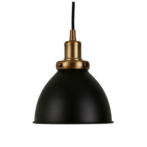 Hudson & Canal Madison 8 in. Pendant with Brass Fixture - Blackened Bronze Shade, , hires