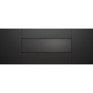 Fisher & Paykel Series 9 24 in. 0.6 cu. ft. Warming Drawer with Variable Temperature Controls - Gloss Black, , hires