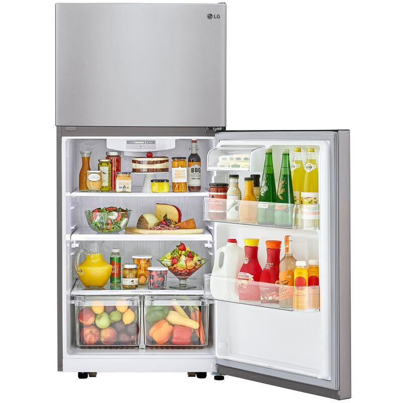 LG 30 in. 20.2 cu. ft. Top Freezer Refrigerator - Stainless Steel, Stainless Steel, hires