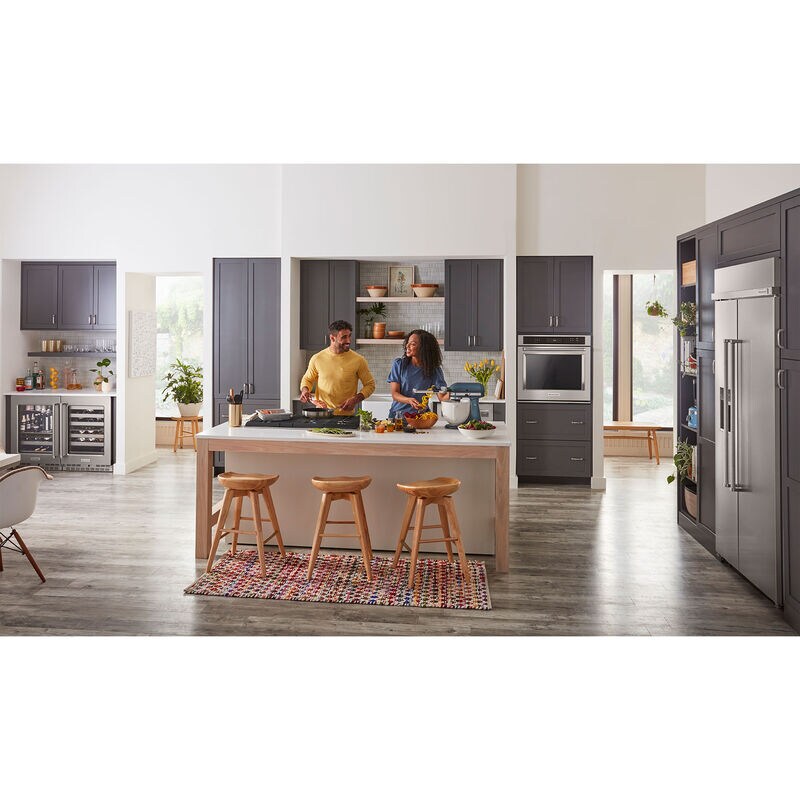KitchenAid 24 in. 5.2 cu. ft. Built-In Undercounter Refrigerator - Stainless Steel, Stainless Steel, hires