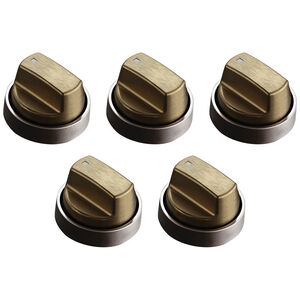 Wolf 36 in. Pro Gas Cooktop Knob Kit - Brushed Brass, , hires