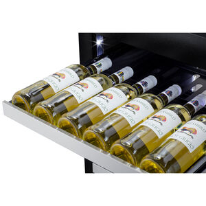 Summit 24 in. Undercounter Wine Cooler with Metal Racks, Single Temperature Zone & 33 Bottle Capacity - Custom Panel Ready, , hires