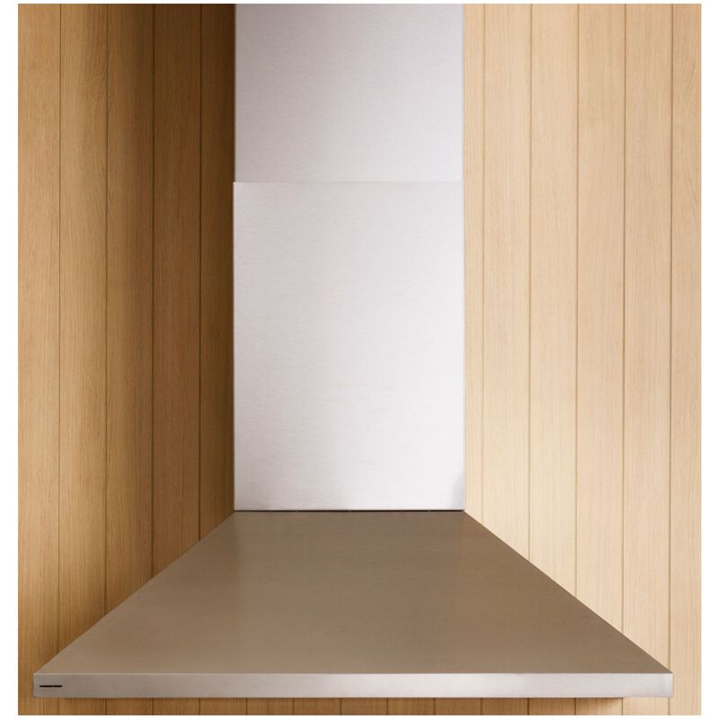 Monogram 30 in. Smart Convertible Chimney Style Range Hood with 4 Speed Settings & 1 LED Light - Stainless Steel, , hires