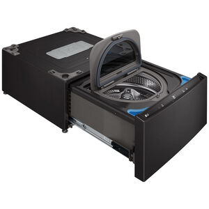 LG SideKick 27 in. 1.0 cu. ft. TwinWash Compatible Pedestal Washer - Black Steel, , hires