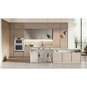 Samsung Bespoke 30 in. 7 cu. ft. Smart Speed/ Steam Electric Microwave/Wall Oven Combo with Dual Convection & Sensor Cooking - White Glass, White Glass, hires