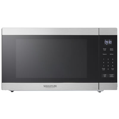 Signature Kitchen Suite 24 in. 2.0 cu. ft. Countertop Microwave with Sensor Cooking - Silver | SKSMC2411S
