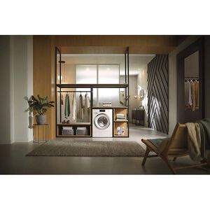 Miele TwinDos 24 in. 2.26 cu. ft. Smart Stackable Front Load Washer with TwinDos Detergent Dispenser, IntenseWash, Color Loss Protection & Steam Cycle - Lotus White, , hires