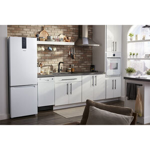 Whirlpool 24 in. 12.9 cu. ft. Counter Depth Garage Ready Bottom Freezer Refrigerator - White, White, hires