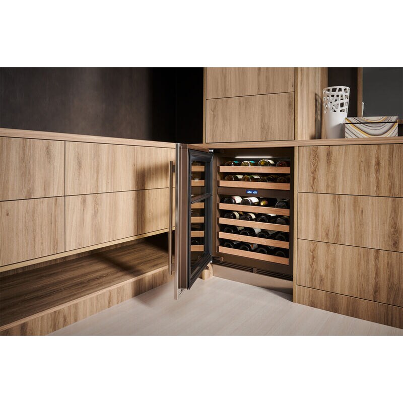 Sub-Zero Designer Series 24 in. Undercounter Smart Wine Cooler with Wood Racks, Dual Temperature Zones & 42 Bottle Capacity - Custom Panel Ready, , hires