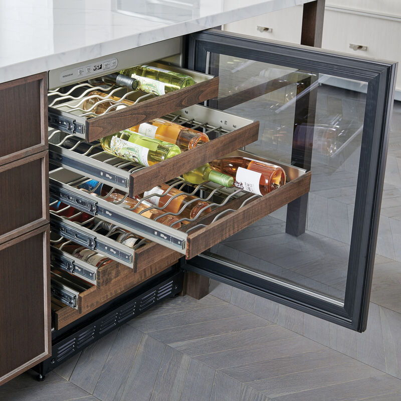 Monogram 24 in. Undercounter Wine Cooler with Single Zone & 57 Bottle Capacity - Custom Panel Ready, , hires