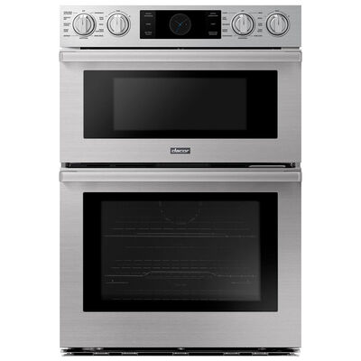 Dacor Transitional Series 30 in. 6.7 cu. ft. Electric Smart Oven/Microwave Combo Wall Oven with Dual Convection & Self Clean - Silver Stainless | DOC30T977DS