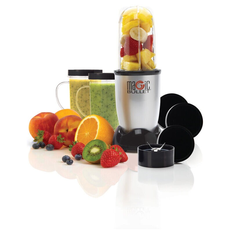 Magic Bullet 18 oz. Single Speed Silver Jar Blender and Mixer - Silver, , hires