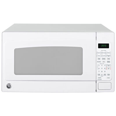 GE 24 in. 2.0 cu.ft Countertop Microwave with 10 Power Levels & Sensor Cooking Controls - White | JES2051DNWW