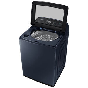 Samsung 27 in. 5.4 cu. ft. Smart Top Load Washer with Pet Care Solution & Super Speed Wash - Brushed Navy, Brushed Navy, hires