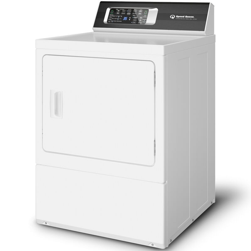 Speed Queen DR7 27 in. 7.0 cu. ft. Gas Dryer with Pet Plus Cycle, Sensor Dry, Sanitize & Steam Cycle - White, White, hires