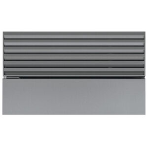 Sub-Zero Classic Series 30 in. Flush Inset Pro Louvered Stainless Steel Grille Panel, , hires