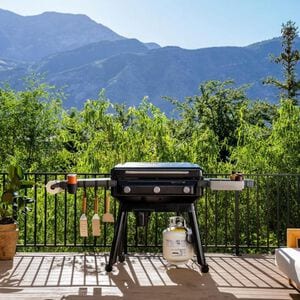 Traeger Flatrock 3-Burner Liquid Propane Gas Flat Top Griddle with Side Tables & 594 sq. in. Cooking Surface - Black, , hires