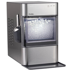 GE Profile 11 in. Smart Ice Maker with 3 lb. Ice Storage & Digital Control - Stainless Steel, , hires