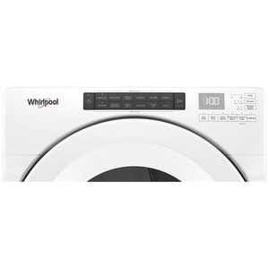 Whirlpool 27 in. 7.4 cu. ft. Stackable Long Vent Gas Dryer with Intuitive Controls, Sanitize Cycle & Sensor Dry - White, , hires