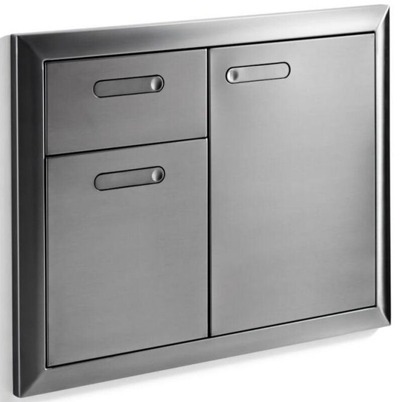 Lynx 30 in. Storage Door & Double Drawer Combination - Stainless Steel, , hires