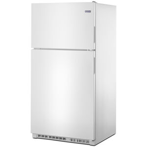 Maytag 33 in. 20.5 cu. ft. Top Freezer Refrigerator - White, White, hires