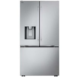 LG 36 in. 23.7 cu. ft. Smart Counter Depth French Door Refrigerator with Ice & Water Dispenser - PrintProof Stainless Steel, , hires