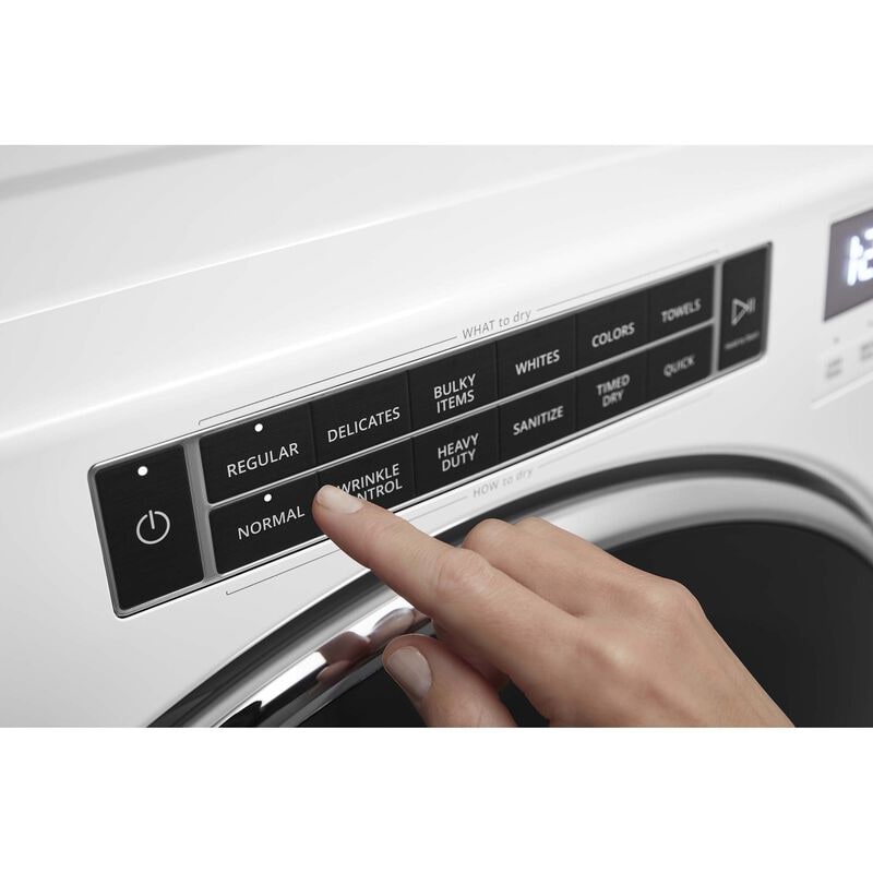 Whirlpool 27 in. 7.4 cu. ft. Stackable Gas Dryer with Sensor Dry, Sanitize & Steam Cycle - White, , hires