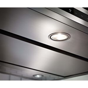 KitchenAid 36 in. Convertible Chimney Style Range Hood with 585 CFM, 3 Fan Speeds , 4 LED & 2 Halogen Lights - Stainless Steel, Stainless Steel, hires