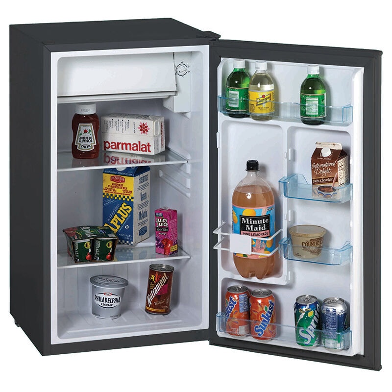 Avanti 19 in. 3.2 cu. ft. Mini Fridge with Freezer Compartment - Black, Black, hires