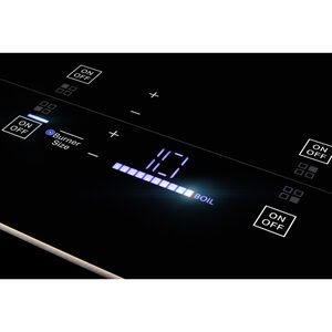 JennAir Oblivion 36 in. 5-Burner Electric Cooktop with Simmer Burner & Power Burner - Black Glass, , hires