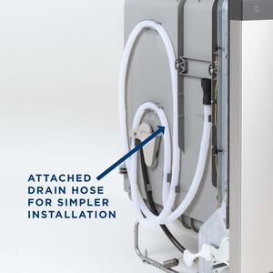 GE 24 in. Front Control Flush-Mount Dishwasher with 55 dBa Sound Level, Dry Boost & Pocket Handle - Bisque, Bisque, hires