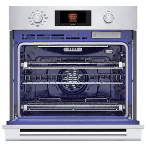 SKS 30 in. 4.7 cu. ft. Smart Steam Electric Single Wall Oven with True European Convection - Stainless Steel, , hires