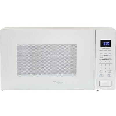 Whirlpool 22 in. 1.6 cu. ft. 1200W Countertop Microwave with Sensor Cooking - White | WMCS7022SW