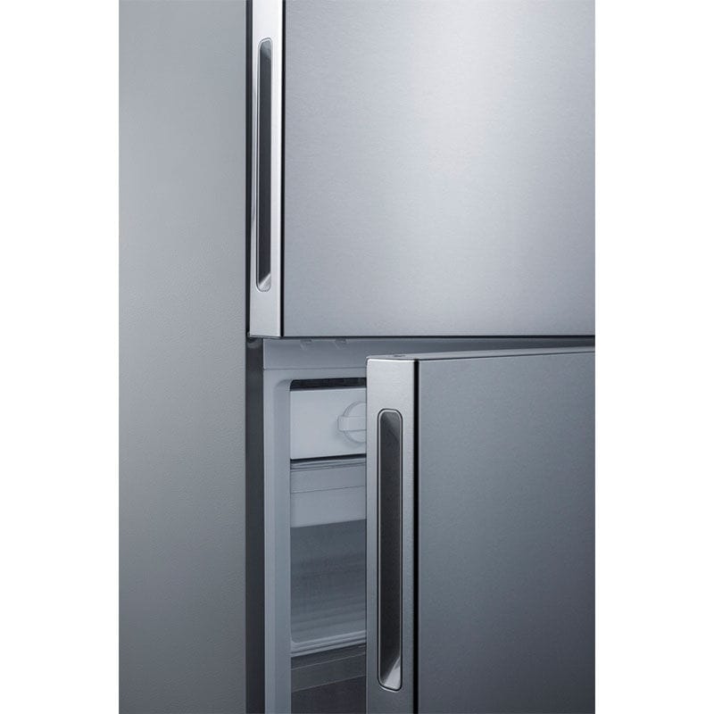 Summit 28 in. 14.6 cu. ft. Counter Depth Bottom Freezer Refrigerator with Ice Maker - Stainless Steel, , hires