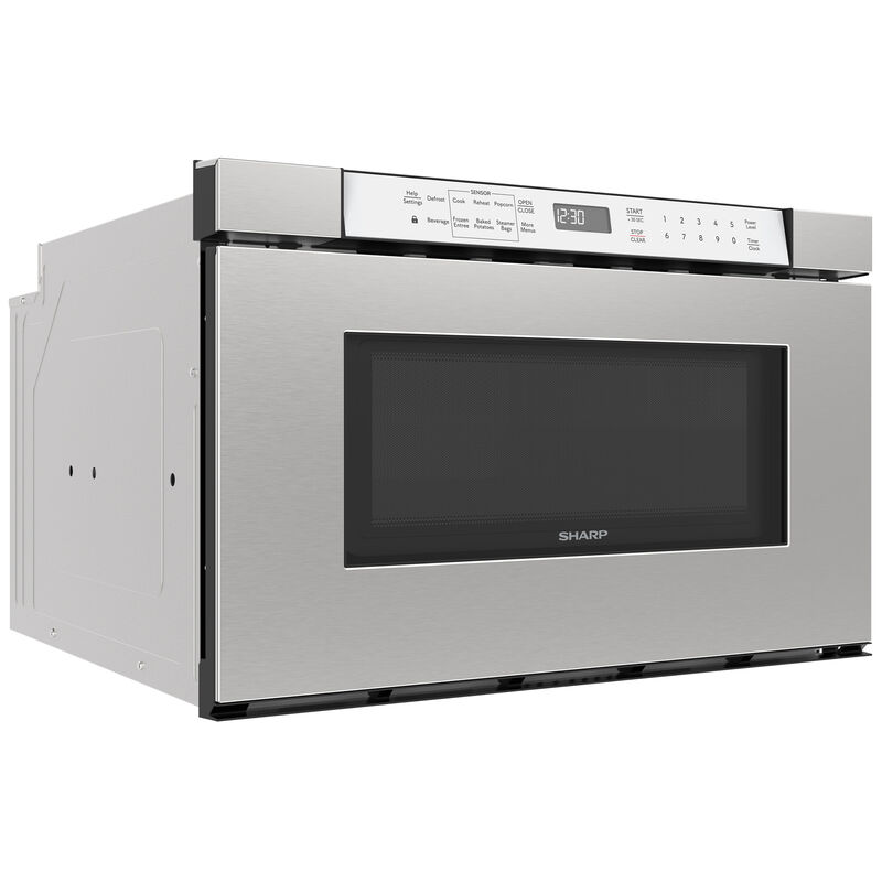 Sharp 24 in. 1.2 cu. ft. 950W Drawer Microwave with Sensor Cooking - Stainless Steel, , hires