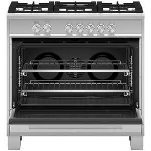 Fisher & Paykel Series 7 36 in. 4.9 cu. ft. Standard Convection Gas Range with 5 Sealed Burners - Stainless Steel, , hires