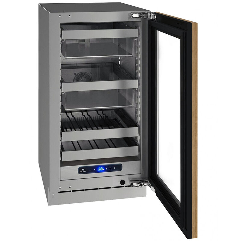 U-Line 18 in. 3.7 cu. ft. Built-In/Freestanding Beverage Center with Adjustable Shelves & Digital Control - Custom Panel Ready, , hires