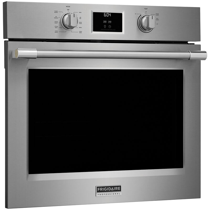 Frigidaire Professional 30 in. 5.3 cu. ft. Steam Electric Single Wall Oven with True European Convection - Stainless Steel, , hires
