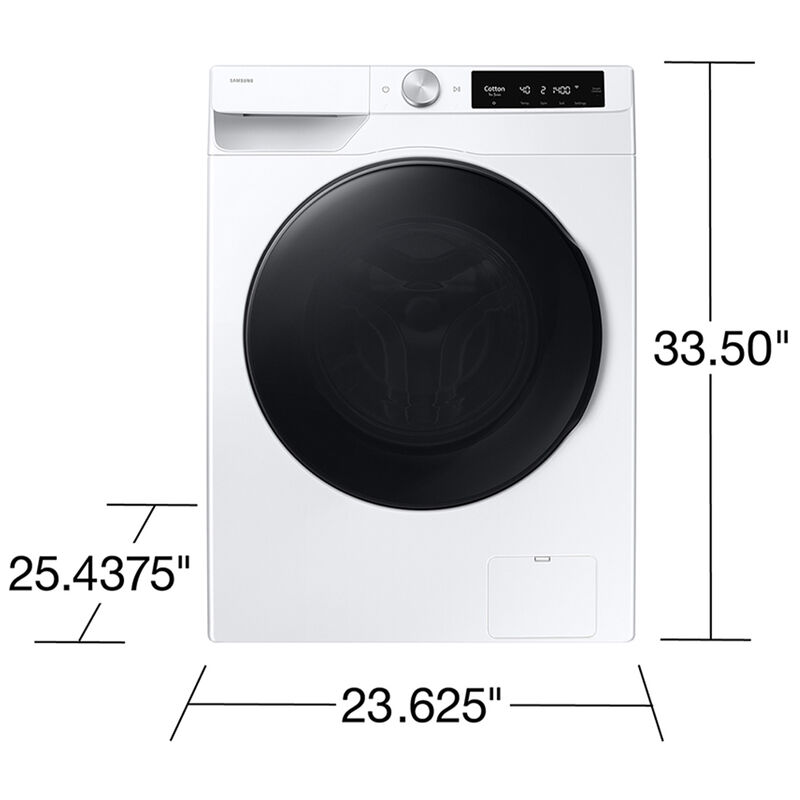 Samsung 24 in. 2.5 cu. ft. Smart Stackable Front Load Washer with Vibration Reduction Technology+, Sanitize & Steam Wash Cycle - White, , hires