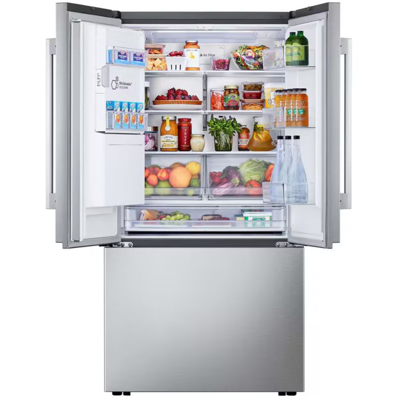 LG 36 in. 23.7 cu. ft. Smart Counter Depth French Door Refrigerator with Zero Clearance Hinge, Ice & Water Dispenser - PrintProof Stainless Steel, , hires