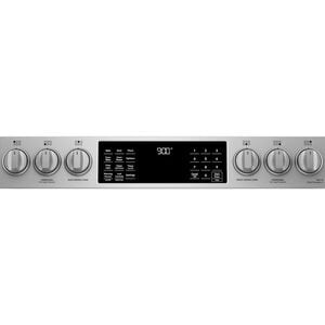 Cafe 30 in. 5.7 cu. ft. Smart Air Fry True European Convection Slide-In Dual Fuel Range with 6 Sealed Burners & Griddle - Stainless Steel, , hires