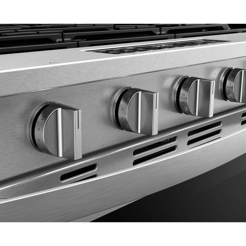 Whirlpool 30 in. 5.0 cu. ft. Smart Air-Fry Standard Convection Slide-In Range with 5 Sealed Burners - Fingerprint Resistant Stainless Steel, , hires