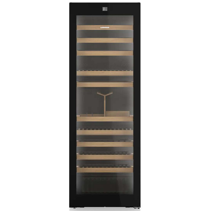 Liebherr 27 in. Smart Wine Cabinet with Wood Racks, Multi-Temperature Zones & 149-Bottle Capacity - Black Stainless Steel, , hires