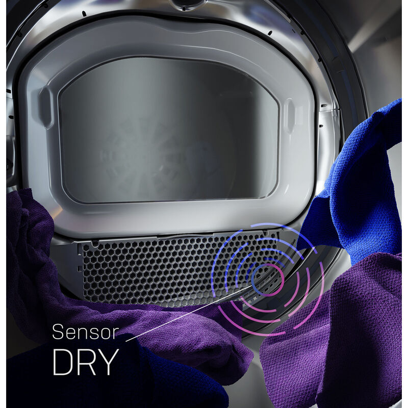 GE Profile 27 in. 7.4 cu. ft. Smart Electric Dryer with Aluminized Alloy Drum, Sanitize Cycle & Sensor Dry - White, White, hires