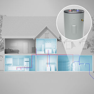 GE Electric 50 Gallon Tall Water Heater with 8-Year Parts Warranty, , hires